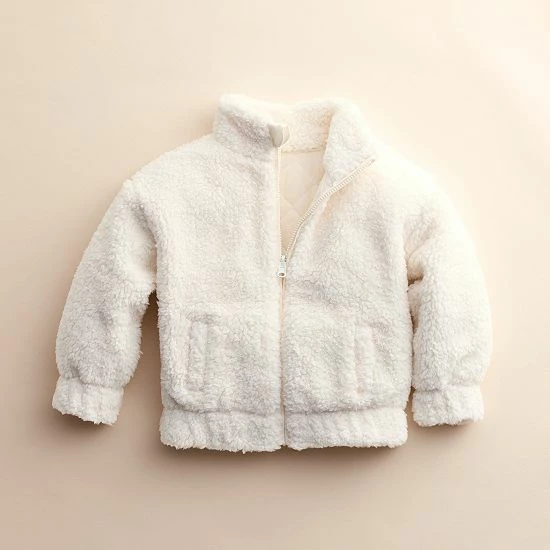 Baby & Toddler Little Co. By Lauren Conrad Reversible Sherpa Jacket Ivory - Image 6