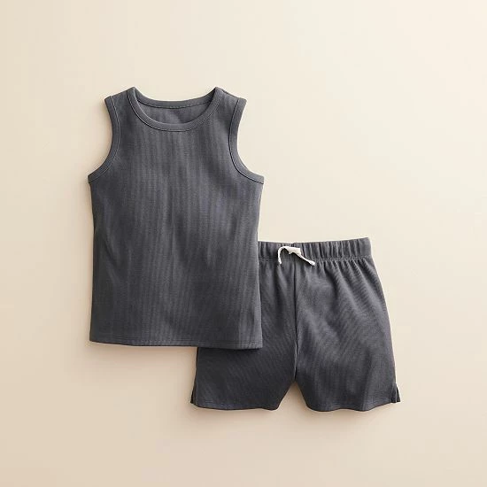 Baby & Toddler Little Co. By Lauren Conrad Tank Top & Shorts Set Charcoal - Image 4