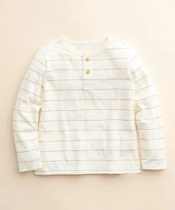 Baby & Toddler Little Co. By Lauren Conrad Organic Long-Sleeve Henley Tee Ivory Camper Print