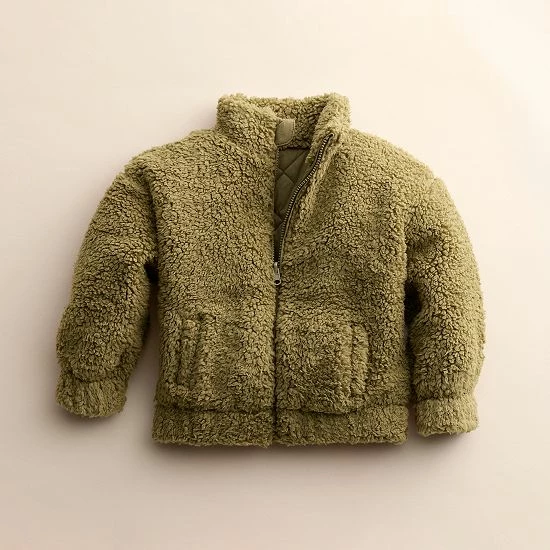 Baby & Toddler Little Co. By Lauren Conrad Reversible Sherpa Jacket Ivory - Image 7