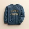Kids 4-8 Little Co. By Lauren Conrad Pullover Sweatshirt Dark Olive Happy Place