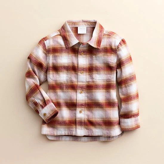 Kids 4-8 Little Co. by Lauren Conrad Organic Plaid Overshirt Plum Brown Plaid Kids 4-8 Little Co. By Lauren Conrad Organic Plaid Overshirt Plum Brown Plaid -Little Co. by Lauren Conrad Shop unnamed file 167