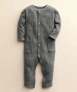 Baby Little Co. By Lauren Conrad Waffle Romper Maroon