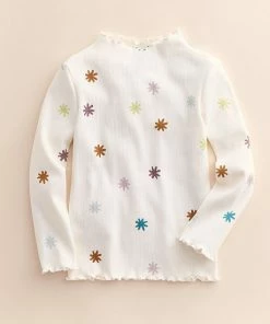 Baby & Toddler Little Co. By Lauren Conrad Lettuce-Edge Mockneck Top Maroon