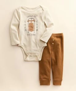 Baby Little Co. By Lauren Conrad Organic Bodysuit & Pants Set Sugar Plum