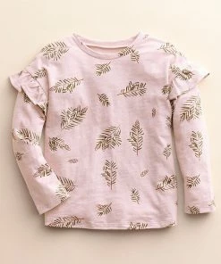 Baby & Toddler Little Co. By Lauren Conrad Organic Long-Sleeve Ruffle Tee Brown Dove -Little Co. by Lauren Conrad Shop unnamed file 249