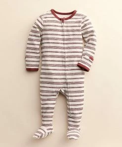 Baby Little Co. By Lauren Conrad Organic Sleep & Play Maroon Stars