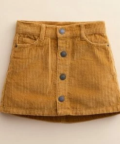 Girls 4-8 Little Co. By Lauren Conrad Organic Corduroy Skirt Charcoal