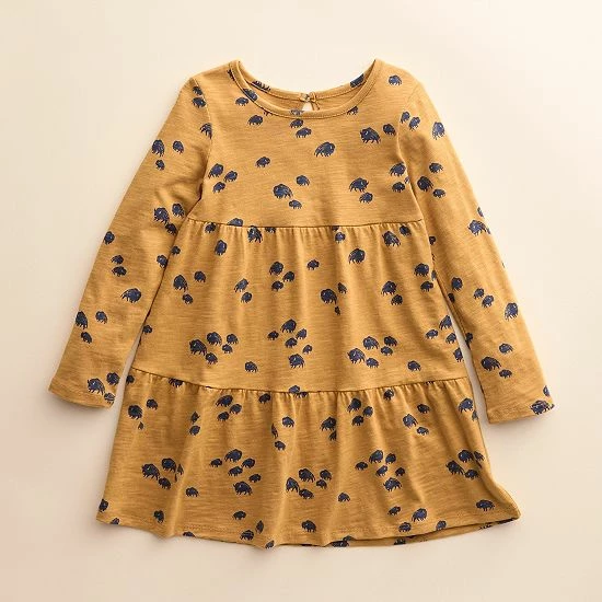 Girls 4-8 Little Co. by Lauren Conrad Organic Long-Sleeve Tiered Dress Caramel Buffalo Print Girls 4-8 Little Co. By Lauren Conrad Organic Long-Sleeve Tiered Dress Caramel Buffalo Print -Little Co. by Lauren Conrad Shop unnamed file 307
