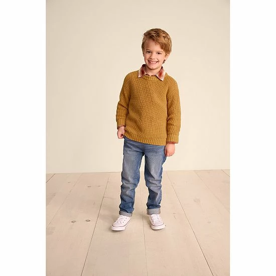 Kids 4-8 Little Co. By Lauren Conrad Organic Chunky Knit Sweater Icy Mauve - Image 3