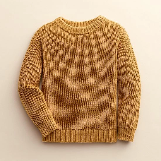 Kids 4-8 Little Co. By Lauren Conrad Organic Chunky Knit Sweater Icy Mauve - Image 4