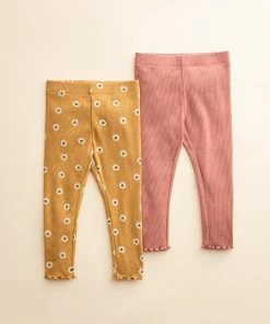 Baby & Toddler Little Co. By Lauren Conrad 2-Pack Leggings Icy Mauve Floral Olive