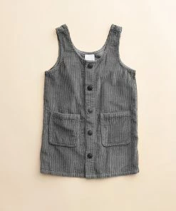 Girls 4-8 Little Co. By Lauren Conrad Organic Corduroy Jumper Charcoal