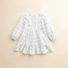 Girls 4-8 Little Co. By Lauren Conrad Peasant Dress Ivory Windowpane