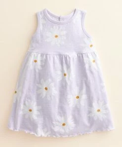 Baby & Toddler Girl Little Co. By Lauren Conrad Organic Lettuce-Edge Tank Dress Cool Lilac Flower -Little Co. by Lauren Conrad Shop unnamed file 499