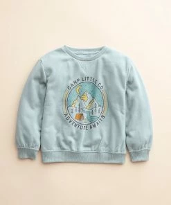 Kids 4-8 Little Co. By Lauren Conrad Pullover Fleece Sweatshirt Icy Mauve Outside