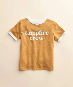 Kids 4-8 Little Co. By Lauren Conrad Organic Ringer Tee Ivory Stripe