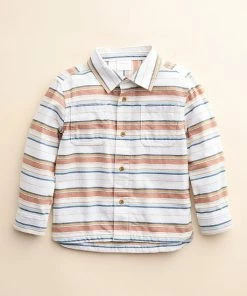 Kids 4-8 Little Co. By Lauren Conrad Organic Shirt Mystic Blue Plaid -Little Co. by Lauren Conrad Shop unnamed file 588