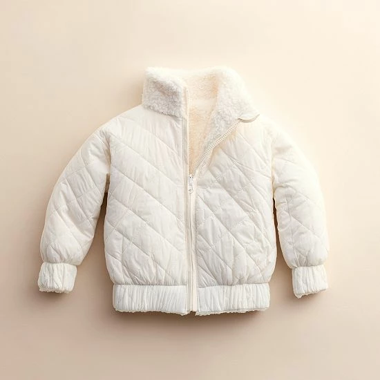 Baby & Toddler Little Co. By Lauren Conrad Reversible Sherpa Jacket Ivory - Image 2