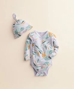 Baby Little Co. By Lauren Conrad Organic Kimono Bodysuit & Hat Set Green Terrazzo -Little Co. by Lauren Conrad Shop unnamed file 619