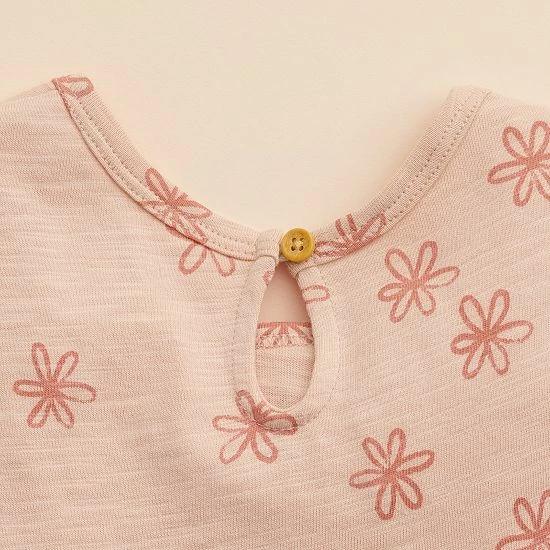 Baby & Toddler Girl Little Co. By Lauren Conrad Organic Short-Sleeve Tiered Dress Colored Stripe - Image 3