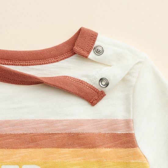 Baby & Toddler Little Co. By Lauren Conrad Organic Ringer Tee Yellow Daisy Icon - Image 2