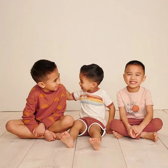 Baby & Toddler Little Co. By Lauren Conrad Organic Ringer Tee Yellow Daisy Icon - Image 4