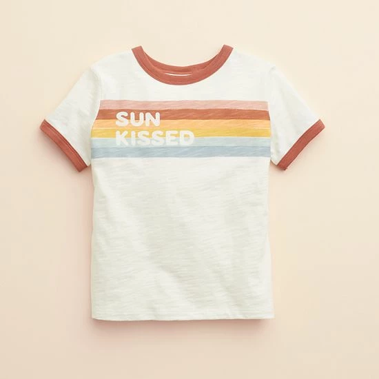 Baby & Toddler Little Co. By Lauren Conrad Organic Ringer Tee Yellow Daisy Icon - Image 6