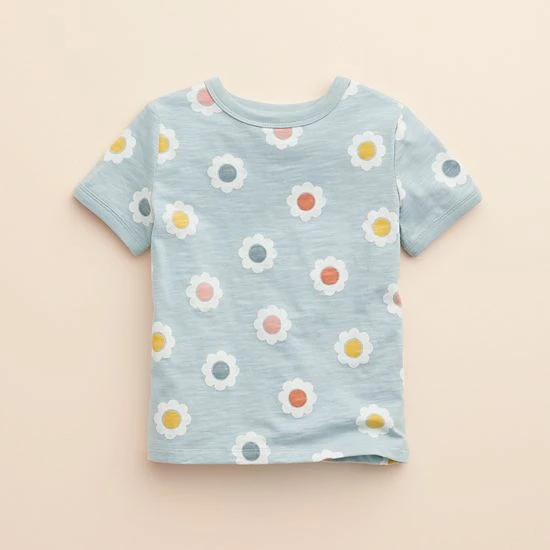 Baby & Toddler Little Co. By Lauren Conrad Organic Ringer Tee Yellow Daisy Icon - Image 7