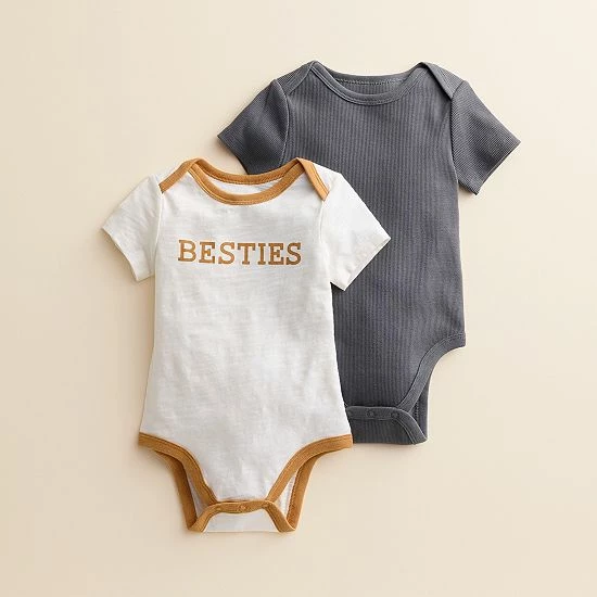 Baby Little Co. by Lauren Conrad 2-pack Organic Bodysuits Ivory Besties Baby Little Co. By Lauren Conrad 2-pack Organic Bodysuits Ivory Besties -Little Co. by Lauren Conrad Shop unnamed file 782