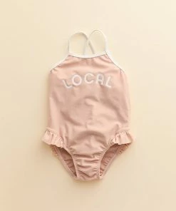 Baby & Toddler Girl Little Co. By Lauren Conrad Ruffled 1-Piece Swimsuit Red Multi Stripe