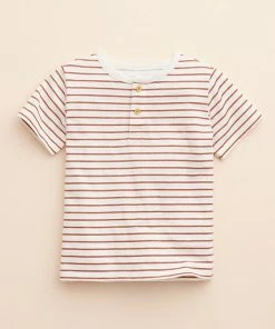 Baby & Toddler Little Co. By Lauren Conrad Organic Short-Sleeve Henley Tee Taupe Icon