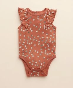 Baby Girl Little Co. By Lauren Conrad Organic Ruffle Bodysuit Cool Lilac Flowers -Little Co. by Lauren Conrad Shop unnamed file 851