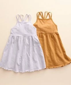Baby & Toddler Little Co. By Lauren Conrad Organic 2-Pack Tank Dress Navy Mauve