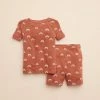 Baby & Toddler Little Co. By Lauren Conrad Organic 2-Piece Pajama Set Rust Rainbows