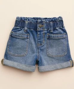 Girls 4-8 Little Co. By Lauren Conrad Paper-Bag Waist Denim Shorts Medium Wash